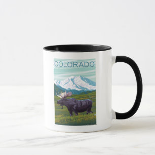 Moose med MountainColorado Mugg