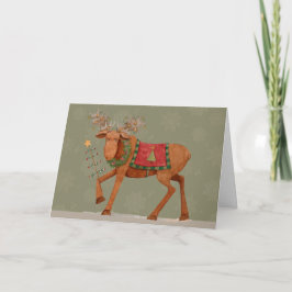 Moose med Träd - hälsningskort Helgkort