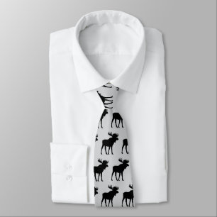Moose Mönster Silhouette Rustic Slips
