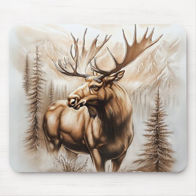 Moose Mouse Pad Musmatta (Framsidan)