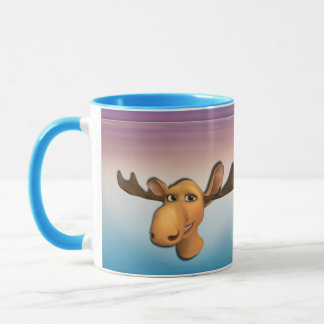 Moose Mugg med blått lila