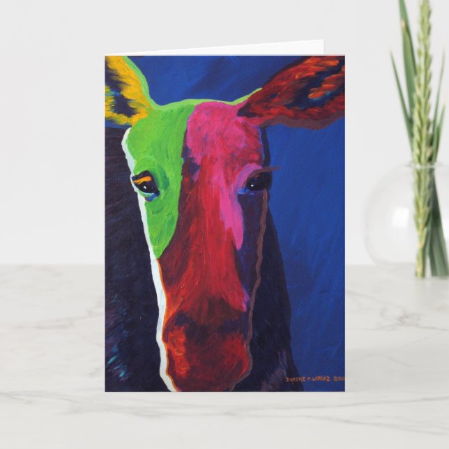 moose notecard kort (Framsida)