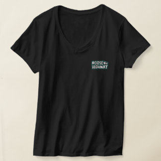Moose on a Highway Women's Shirt (Black) T