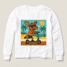 Moose on the Loose - Beach Äventyr T-Shirt for K