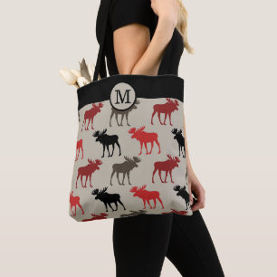 Moose on the Loose Monogram Tygkasse