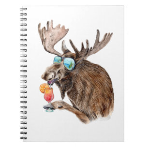 Moose on Vacation Anteckningsbok