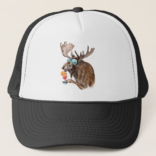 Moose on Vacation Keps (Framsida)