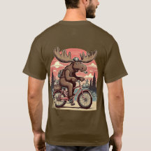 Moose på cyklar, klassiskt T-shirt