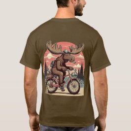 Moose på cyklar, klassiskt T-shirt