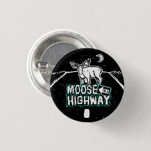 Moose på en motorvägsknapp knapp
