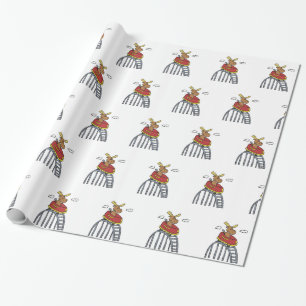 Moose på Roller Underlägg välj bakgrund färg Presentpapper