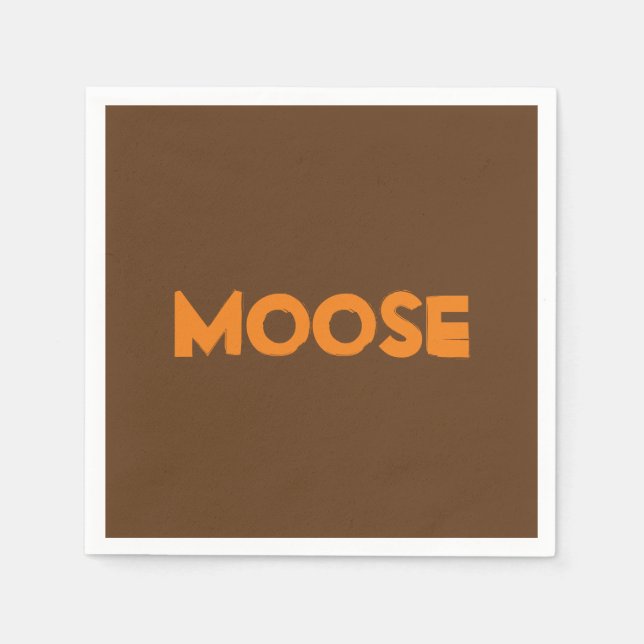 Moose Papper Napkins Pappersservett (Framsidan)