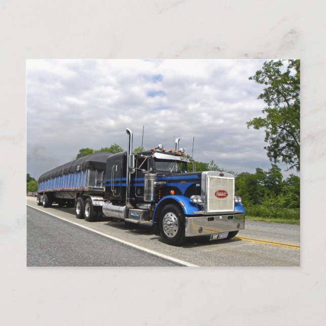 Moose Peterbilt 359 vykort (Framsida)