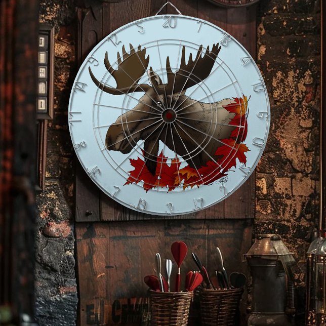 Moose Red Maple Löv Darttavla (Skapare uppladdad)