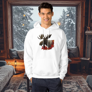Moose Red Maple Löv Hoodie