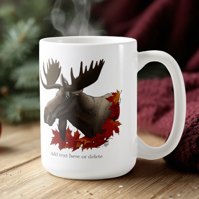 Moose Red Maple Löv Kaffemugg (Skapare uppladdad)