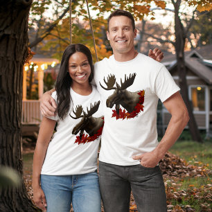 Moose Red Maple Löv T Shirt