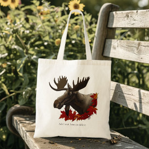 Moose Red Maple Löv Tygkasse
