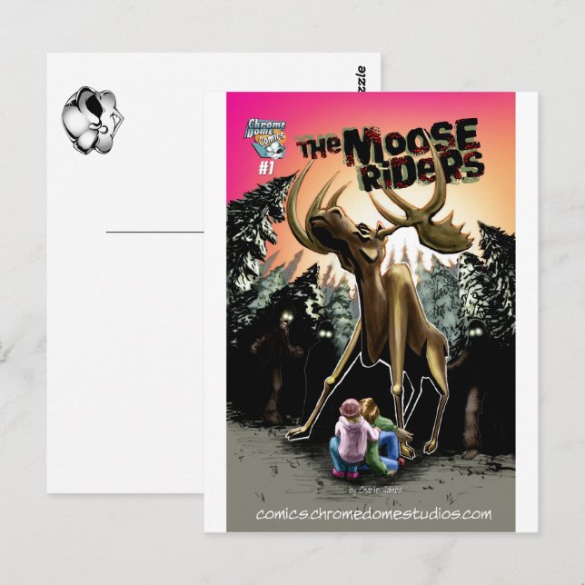 Moose Riders #1-vykort Vykort (Fram/baksida)