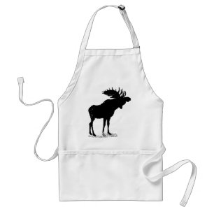 Moose Silhouette Förkläde