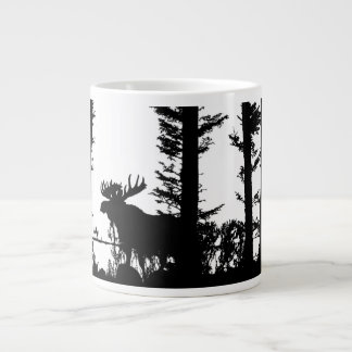 Moose Silhouette - gigantiskt kaffe mugg Jumbo Mugg