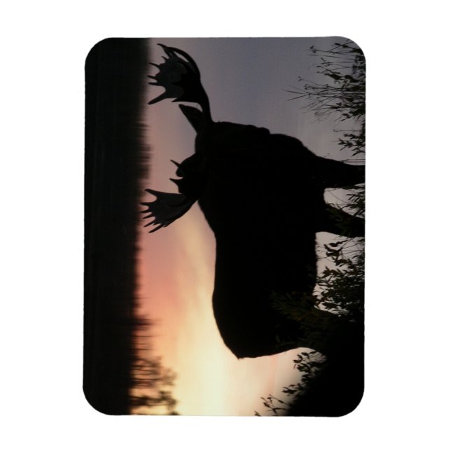 Moose silhouette magnet (Vertikal)