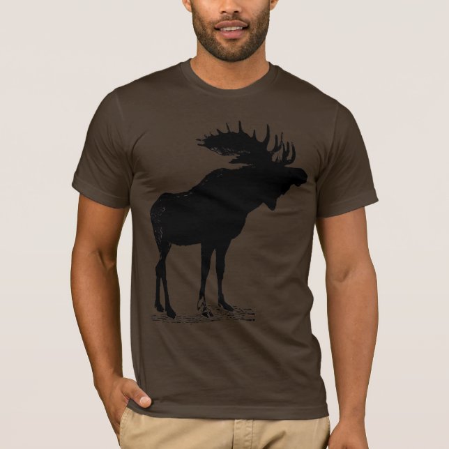 Moose Silhouette T-shirt (Framsida)