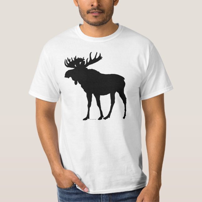 Moose Silhouette Tee Shirt (Framsida)