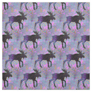 Moose Silhouette Tyg