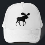 Moose Silhouette Wildlife Vild Animal Wilderness Keps<br><div class="desc">Perfekten har en hatt för utomhusentusiaster,  vandrare,  kamprar och vildmarksproffs. Snyggt truckerkeps för coola bros,  duder,  killar och flickor. Unisex storlek passar bäst för tonåringar och vuxnor.</div>