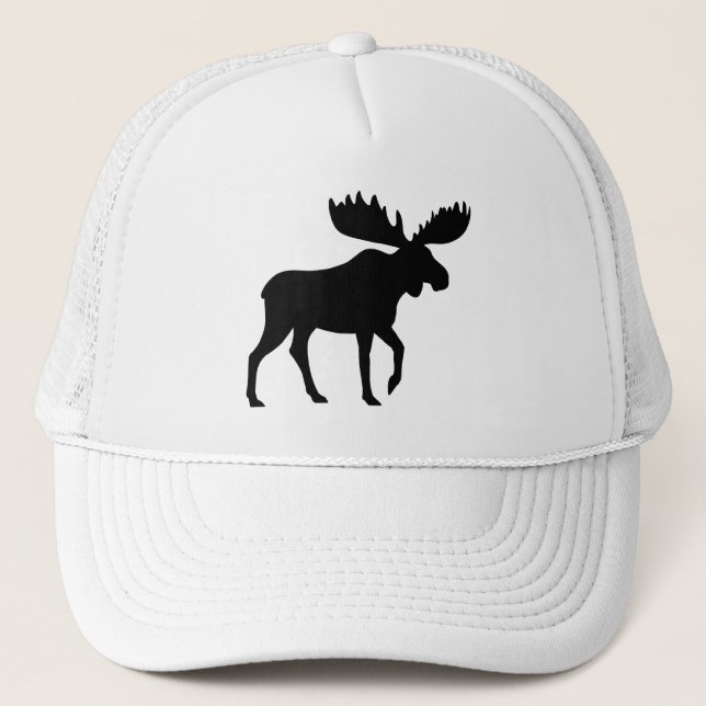 Moose Silhouette Wildlife Vild Animal Wilderness Keps (Framsida)
