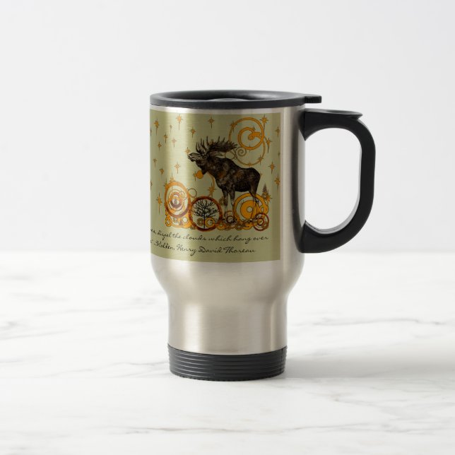 Moose Stein-Walden, Henry David Thoreau Quote Resemugg (Höger)