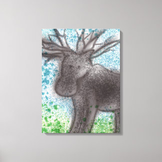 Moose Stretched-Kanvastryck Canvastryck