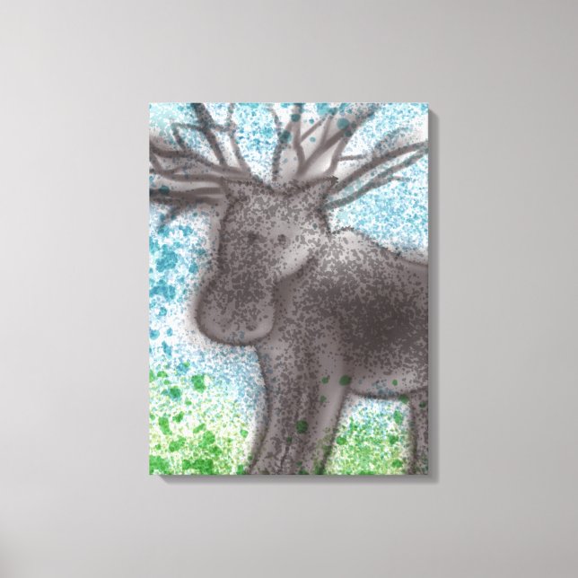 Moose Stretched-Kanvastryck Canvastryck (Framsida)