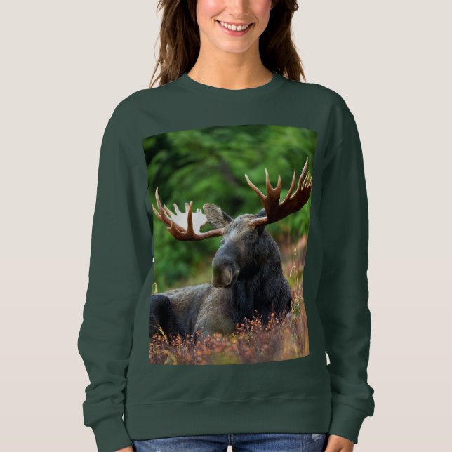 Moose Sweatshirt T Shirt (Framsida)