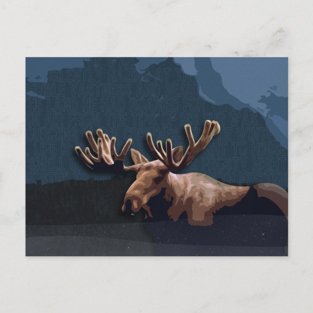 Moose Talk-vykort Vykort (Framsida)