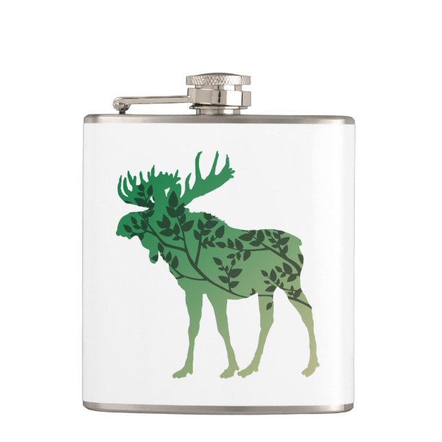 Moose Träd Fickplunta (Framsidan)