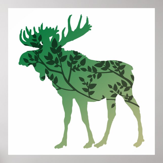 Moose Träd Poster (Framsidan)