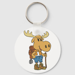 Moose travare med ryggsäck Välj tillbaka färg Nyckelring