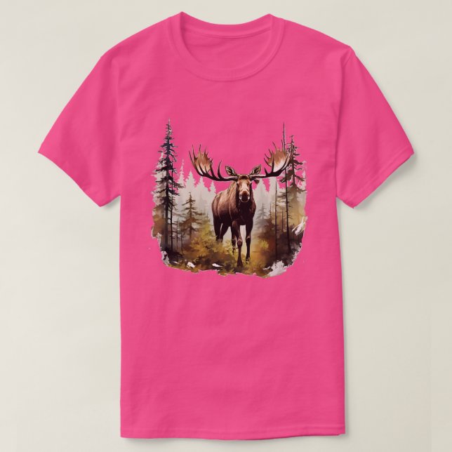Moose TShirt 10 T Shirt (Design framsida)