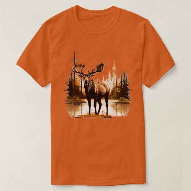 Moose TShirt 1 T Shirt (Design framsida)