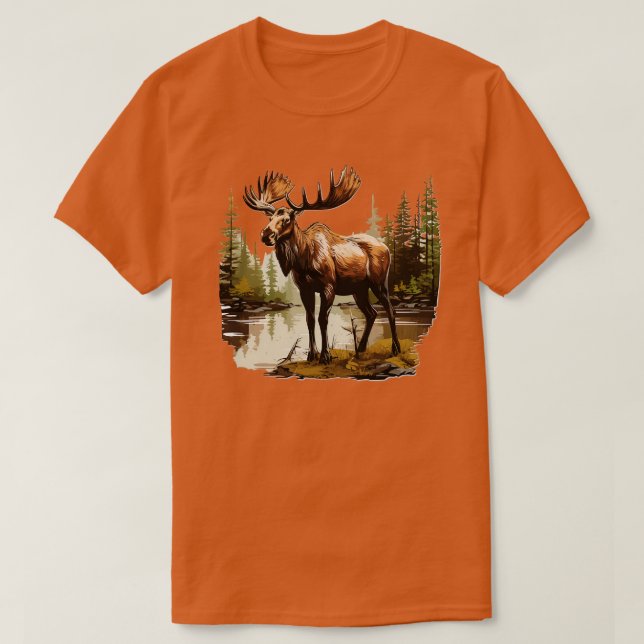 Moose TShirt 6 T Shirt (Design framsida)