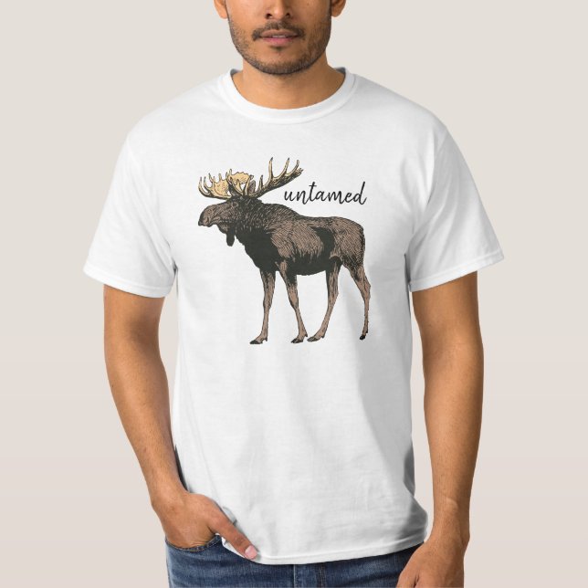 Moose Untamed T Shirt (Framsida)