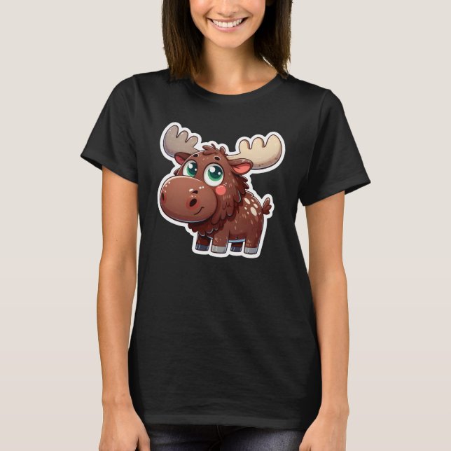 Moose-uppskattning T Shirt (Framsida)