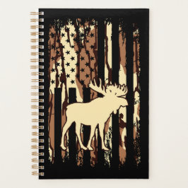Moose US American Flag Hunting Elk