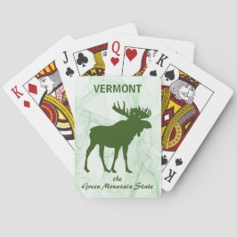 Moose, Vermont, bergsstaten Grönt Casinokort