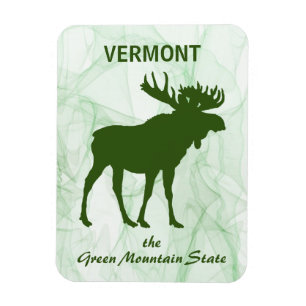 Moose, Vermont, bergsstaten Grönt Magnet