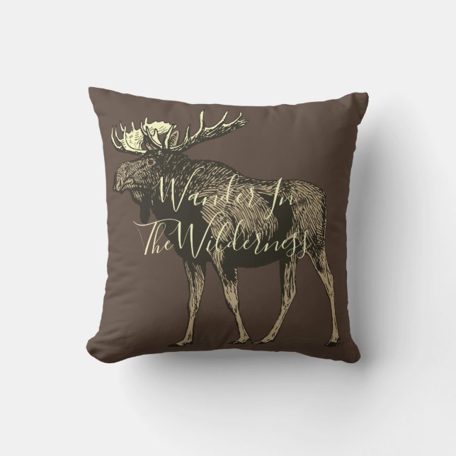 Moose Walking Wilderness Kudde (Framsida)