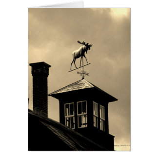Moose Weather Vane New England Hälsningskort