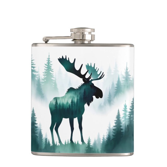 Moose Wildlife Animal Nature Forest Mountain Art Fickplunta (Framsidan)